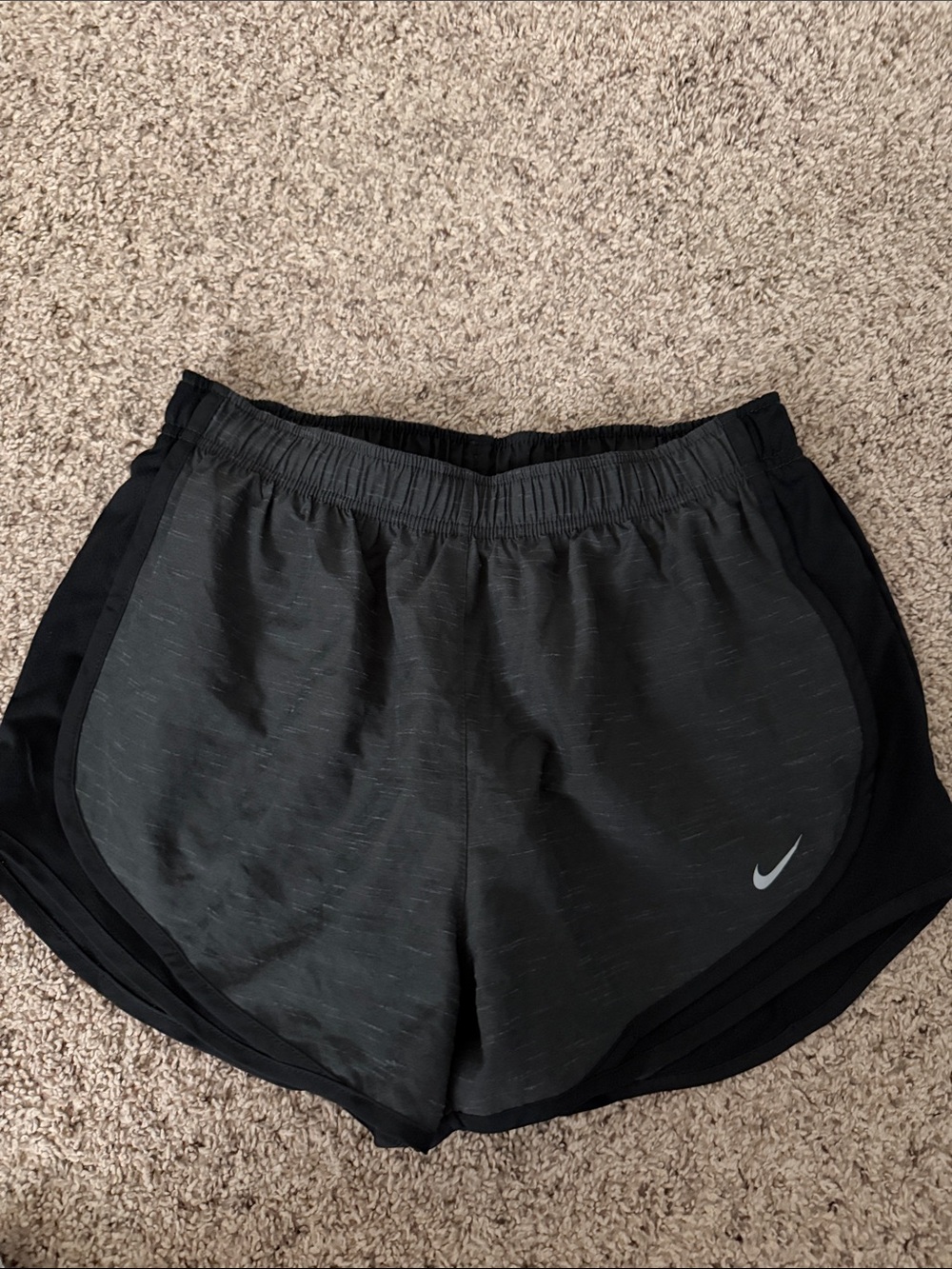Nike Women’s Black Athletic Shorts with Reflective Swoosh
